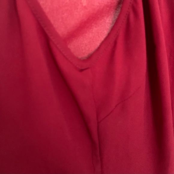 J Crew dark red maxi slip dress L EUC like new condition - Picture 7 of 12